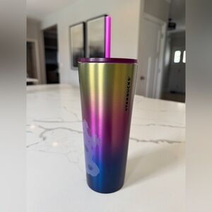 Starbucks Iridescent Ombre Tumbler - Pink, Purple, Gold, Blue